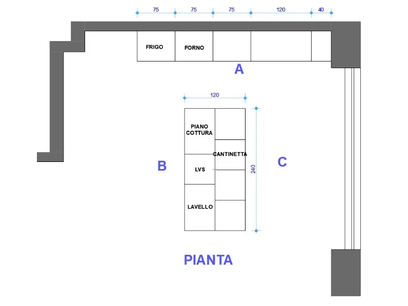 Cucina Twenty design  di Astra in Offerta Outlet -45%
