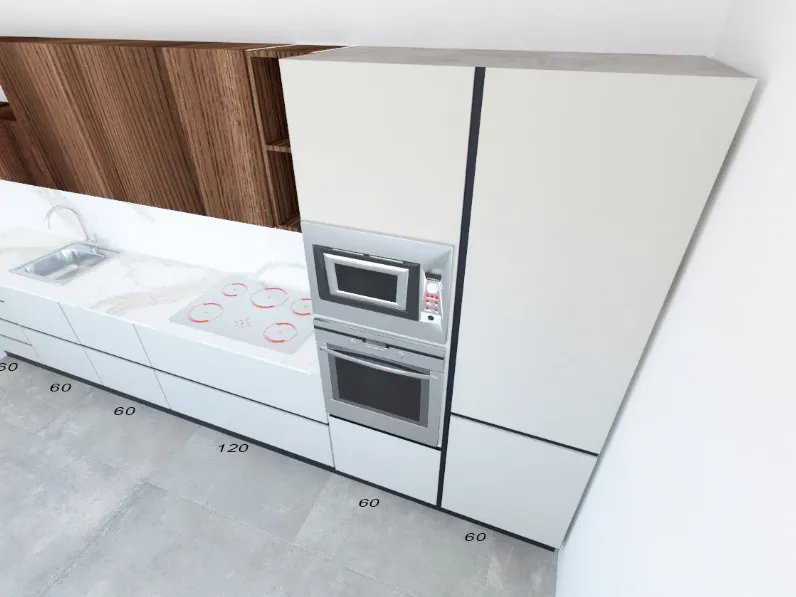 Cucina design lineare Astra Sp 22  a prezzo scontato