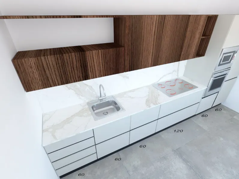 Cucina design lineare Astra Sp 22  a prezzo scontato
