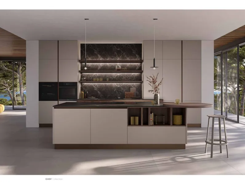 Cucina altri colori design con isola Easy Ar-due a soli 11260 Euro