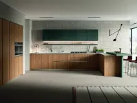 Cucina noce moderna Lungomare plus combo.04 Colombini casa scontata 