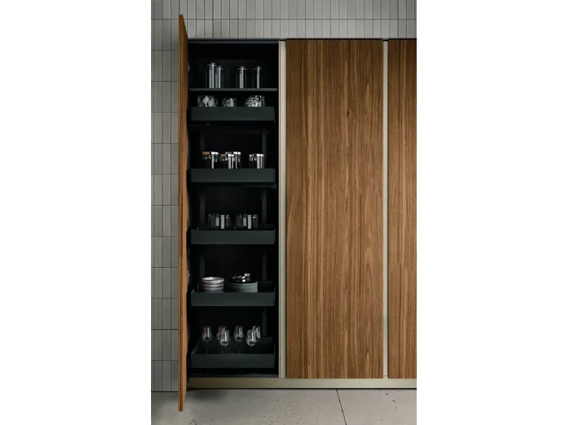 Cucina noce moderna Lungomare plus combo.04 Colombini casa scontata 