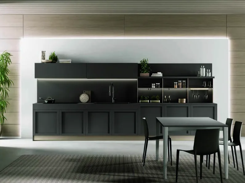 Cucina antracite design Penta / lungomare compo 11 Colombini casa scontata 