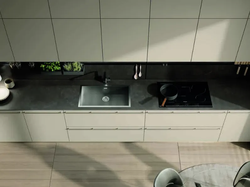 Cucina lineare in nobilitato modello Quadra compo 07 ad un prezzo riservato 