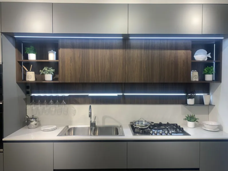 Cucina a prezzo scontato lineare moderna Like j Veneta cucine
