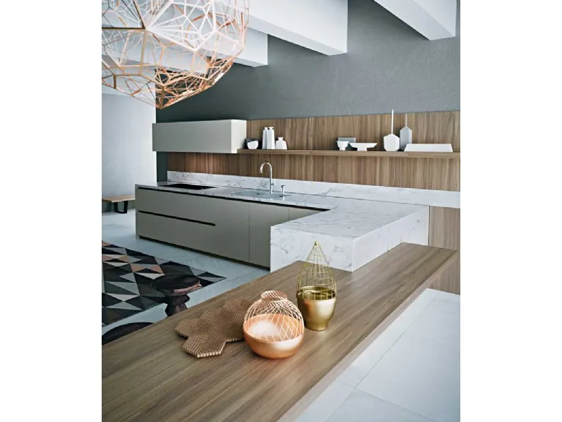 Cucina con penisola Dibiesse Area 22 SCONTATA 30%