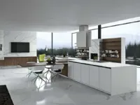 Cucina design con isola Vestimi Dibiesse a prezzo ribassato