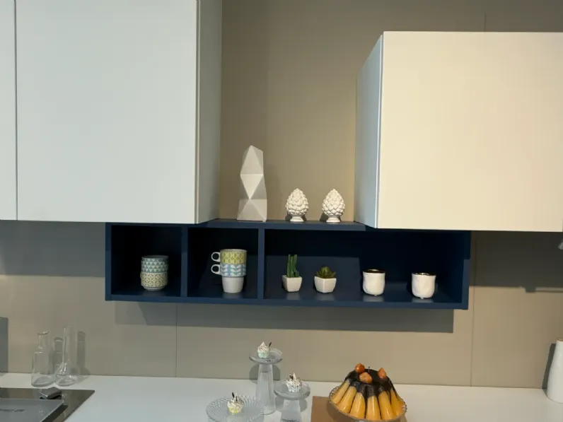 Cucina Materia moderna bianca Doimo cucine lineare scontata 50%