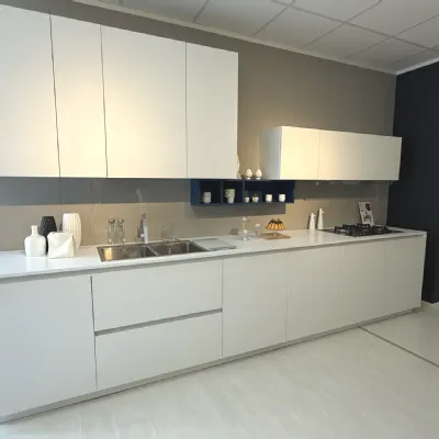Cucina Materia moderna bianca Doimo cucine lineare scontata 50%