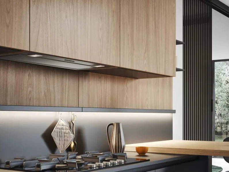 Cucina Domino moderna altri colori Prima cucine ad angolo scontata 30%