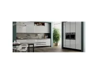 Cucina bianca moderna lineare Domino Prima cucine in Offerta Outlet
