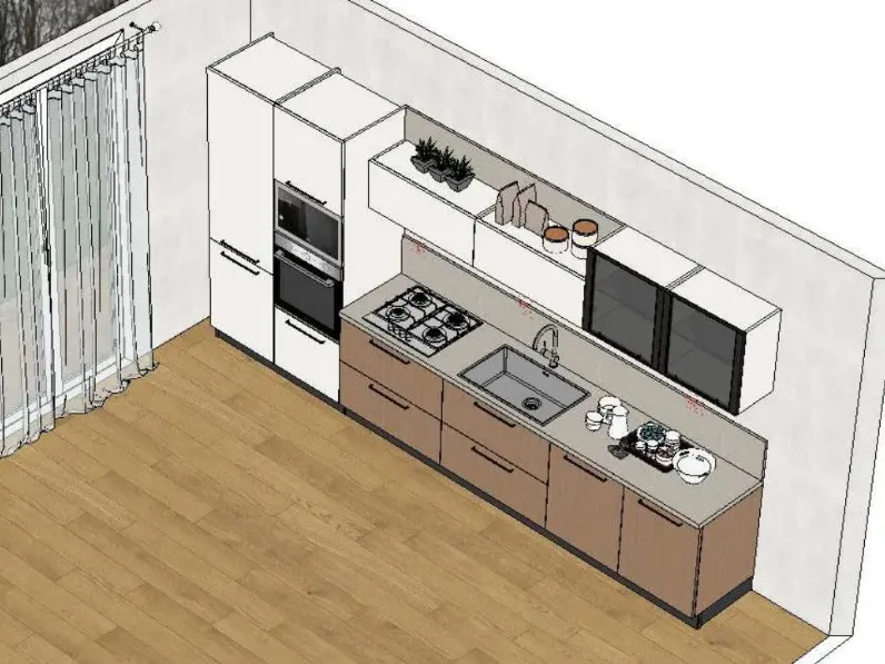 Cucina Prima cucine Domino PREZZO OUTLET scontata 24%