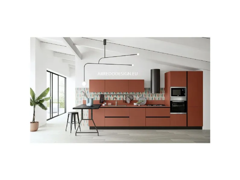 Cucina altri colori moderna lineare Ar-due Easy 008 * a soli 4900