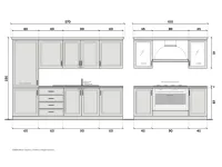 Cucina ciliegio classica lineare Artigianale Eden di arkom cucine a soli 4400