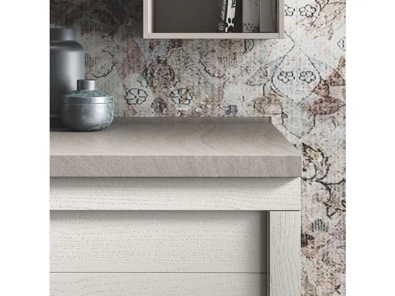 Cucina lineare in legno a prezzo ribassato 38%