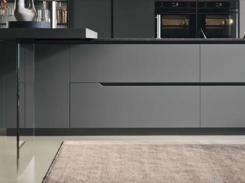 Cucina Emporio moderna altri colori Dibiesse con isola scontata 30%