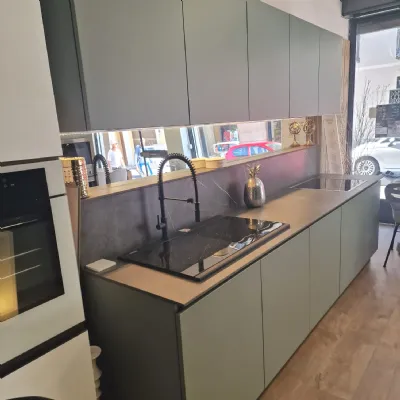 Cucina lineare Essebi Verde SCONTATA 32%