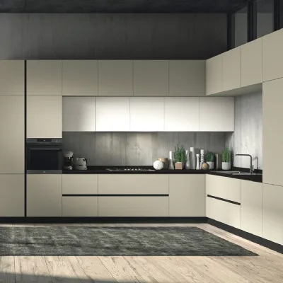 Cucina ad angolo in laccata a prezzo scontato 32%