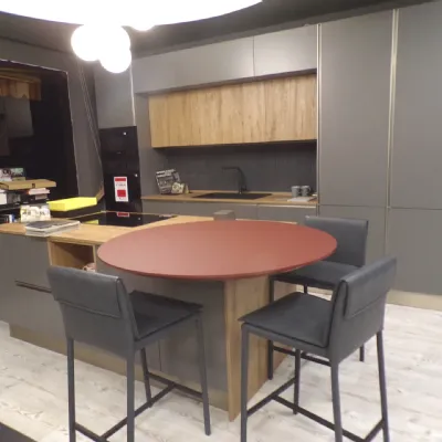 Cucina grigia design con isola Modula con isola Febal a soli 7990 Euro