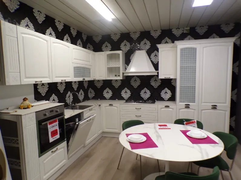 Cucina ad angolo classica bianca Febal Gala febal casa a soli 7690 Euro