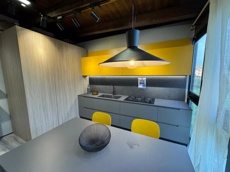 Cucina Febal casa modula j design grigia Febal ad angolo scontata 73%