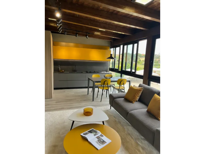 Cucina Febal casa modula j design grigia Febal ad angolo scontata 73%