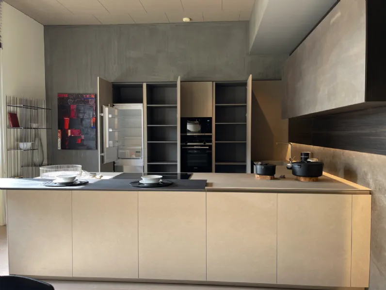Cucina ad angolo design grigia Modulnova Mh6 a soli 22600 Euro