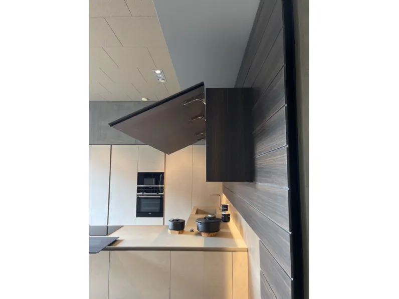 Cucina ad angolo design grigia Modulnova Mh6 a soli 22600 Euro