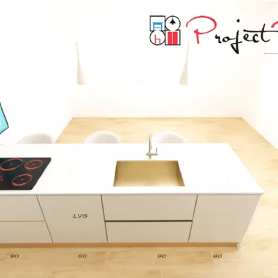Cucina Sp22 con isola Astra con uno sconto imperdibile