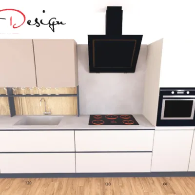 Cucina Sp22  design grigia Astra lineare scontata 49%