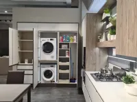 Cucina grigia moderna ad angolo Veneta cucine Av 223 cucina start time  a soli 9528