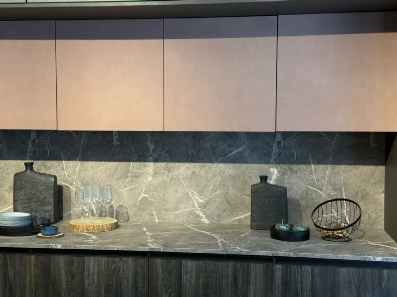 Cucina a PREZZI OUTLET in laminato materico Arrex -30%