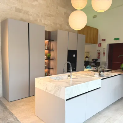 Cucina a PREZZI OUTLET in laccata opaco Binova -56%
