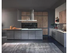 Cucina ad isola design grigia Arredo3 Kronos a soli 27711