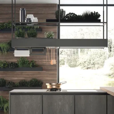 Cucina ad isola design grigia Arredo3 Kronos a soli 27711