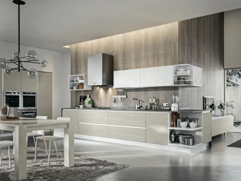 Cucina grigio moderna lineare Home cucine Cartesia a soli 7000€