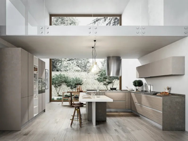 Cucina grigio moderna lineare Home cucine Cartesia a soli 7000€