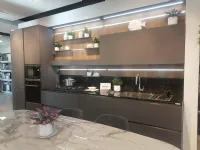 Cucina Veneta cucine moderna lineare grigio in laccato opaco Lounge soft laccato