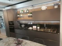 Cucina Veneta cucine moderna lineare grigio in laccato opaco Lounge soft laccato