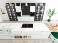 Cucina bianca industriale con isola Ego Astra in offerta