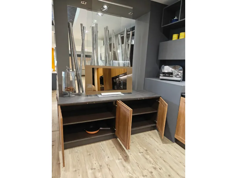 Cucina Regola industriale rovere chiaro Scavolini lineare scontata 48%