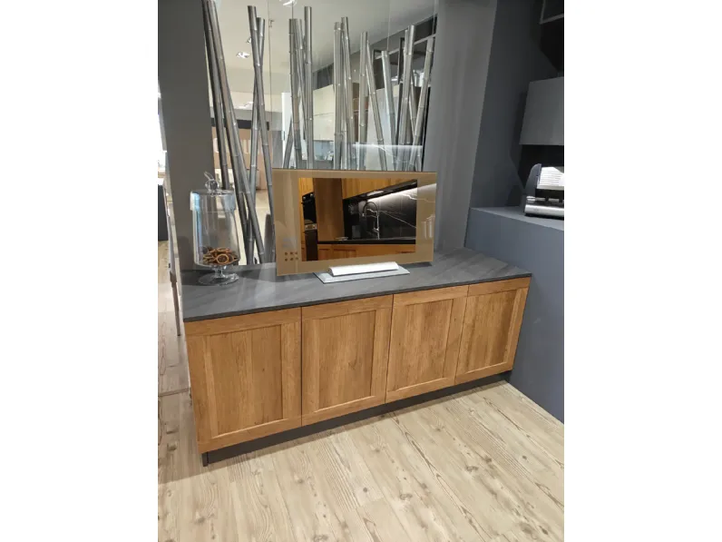 Cucina Regola industriale rovere chiaro Scavolini lineare scontata 48%