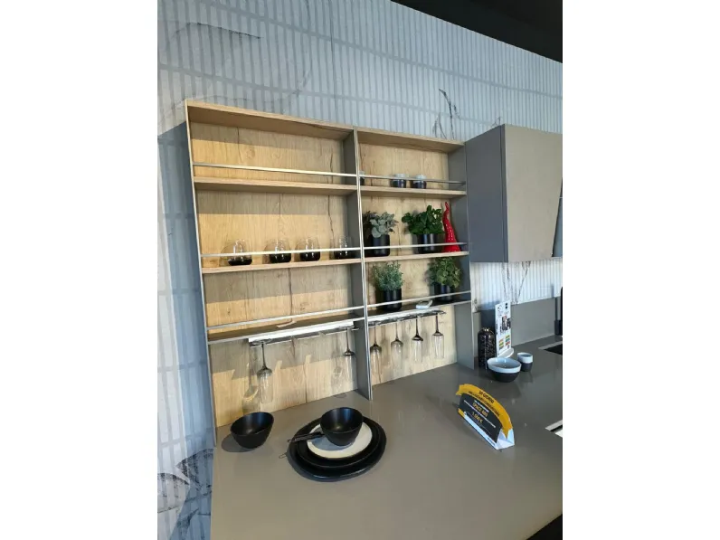 Cucina ad angolo in laminato materico a prezzo ribassato 60%