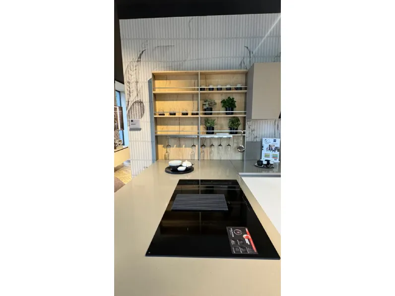 Cucina ad angolo in laminato materico a prezzo ribassato 60%