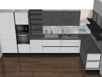 Cucina bianca moderna ad angolo Creo Jey a soli 8000 Euro