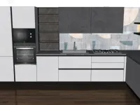 Cucina bianca moderna ad angolo Creo Jey a soli 8000 Euro