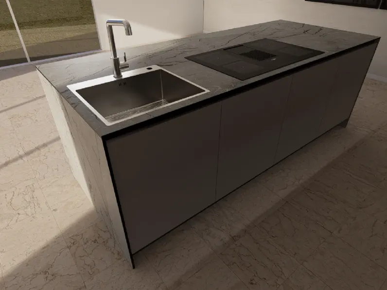 Cucina moderna con isola Kali 12 Arredo3 a prezzo scontato