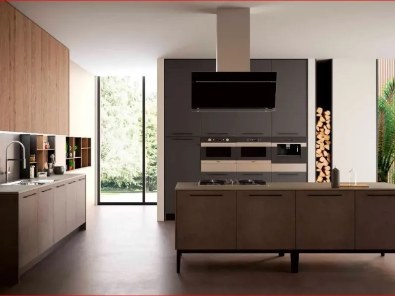Cucina Kali 9 con isola Arredo3 con un ribasso imperdibile