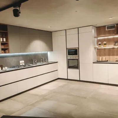 Cucina ad angolo moderna bianca Arredo3 Kali a soli 14625€