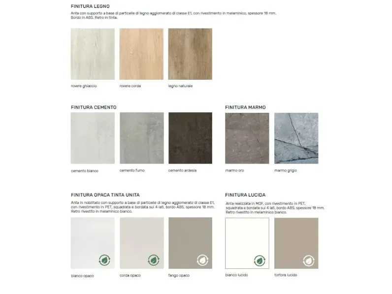 Cucina Korinna moderna altri colori Evo cucine lineare scontata 30%